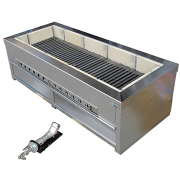 スタンダード耐火レンガ炭用焼物器 - ステンレス厨房機器の秋元